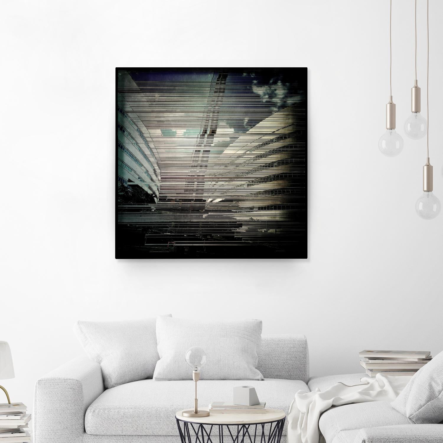 Urban Distrotion IV by Jean-François Dupuis on GIANT ART - white city scene vibration