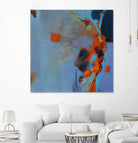 Pas De Mot by Huguette Lagacé on GIANT ART - orange abstract