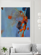 Pas De Mot by Huguette Lagacé on GIANT ART - orange abstract