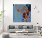 Pas De Mot by Huguette Lagacé on GIANT ART - orange abstract