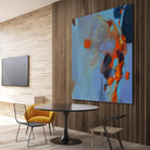 Pas De Mot by Huguette Lagacé on GIANT ART - orange abstract