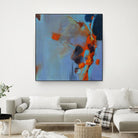 Pas De Mot by Huguette Lagacé on GIANT ART - orange abstract