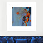 Pas De Mot by Huguette Lagacé on GIANT ART - orange abstract