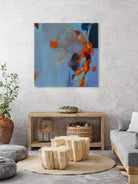 Pas De Mot by Huguette Lagacé on GIANT ART - orange abstract artistes du québec