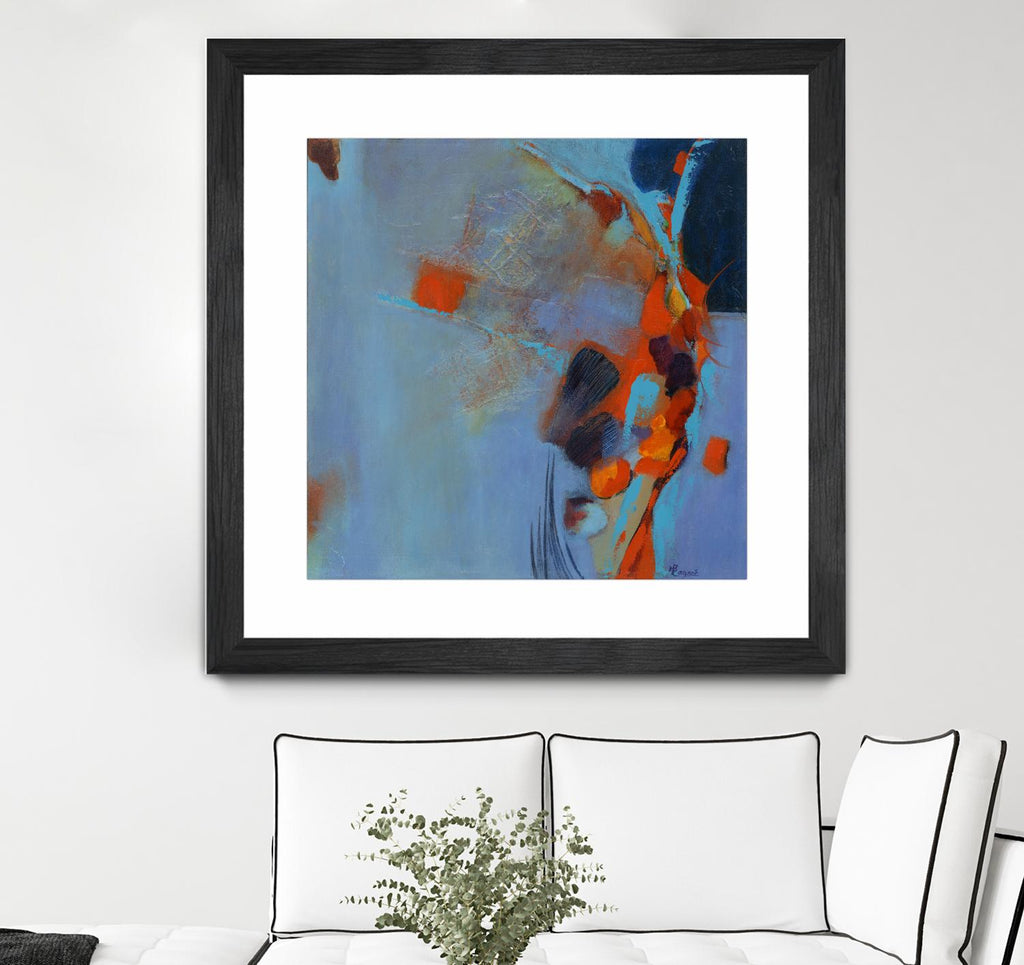 Pas De Mot by Huguette Lagacé on GIANT ART - orange abstract