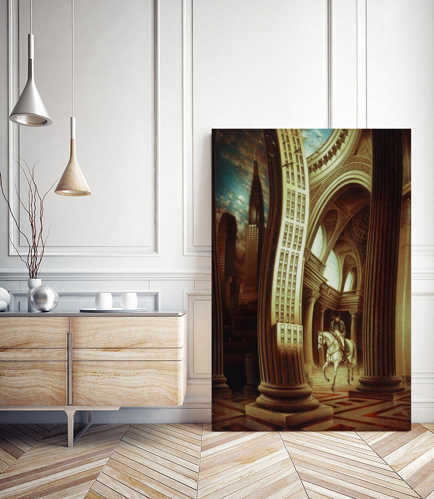 La rôdeur du Pantheon by Alain Cardinal on GIANT ART - beige whimsical napoleon