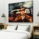 Dr. Alfred & Mr. James by Alain Cardinal on GIANT ART - beige figurative films