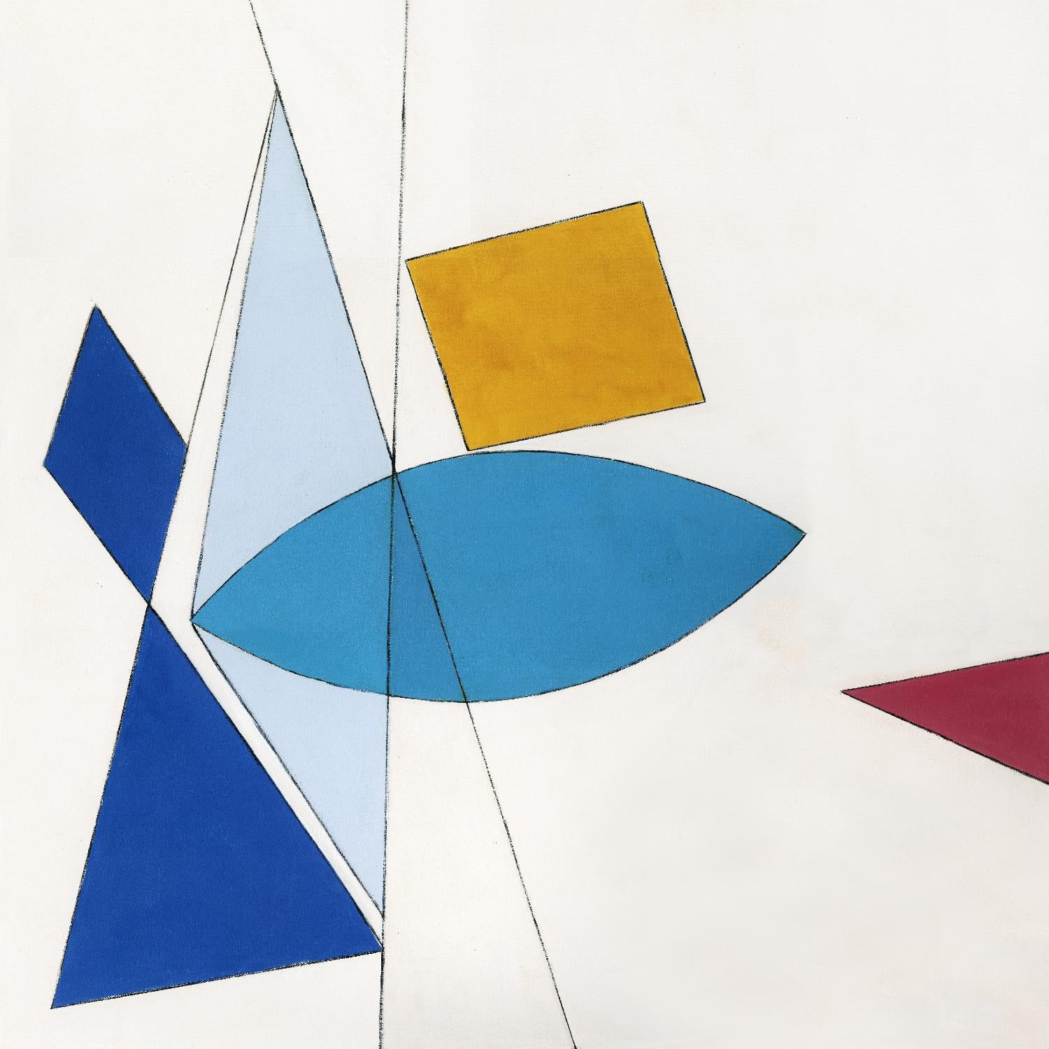 Happy par Diane Lambin sur GIANT ART - formes blanches triangles