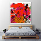 Joy by Doris Savard on GIANT ART - red digital fleurs contemporaines