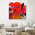Joy by Doris Savard on GIANT ART - red digital fleurs contemporaines