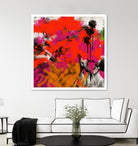 Joy by Doris Savard on GIANT ART - red digital fleurs contemporaines