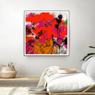 Joy by Doris Savard on GIANT ART - red digital fleurs contemporaines