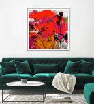 Joy by Doris Savard on GIANT ART - red digital fleurs contemporaines