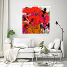 Joy by Doris Savard on GIANT ART - red digital fleurs contemporaines