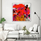 Joy by Doris Savard on GIANT ART - red digital fleurs contemporaines