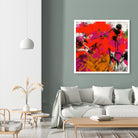 Joy by Doris Savard on GIANT ART - red digital fleurs contemporaines