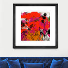 Joy by Doris Savard on GIANT ART - red digital fleurs contemporaines