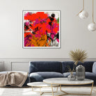Joy by Doris Savard on GIANT ART - red digital fleurs contemporaines