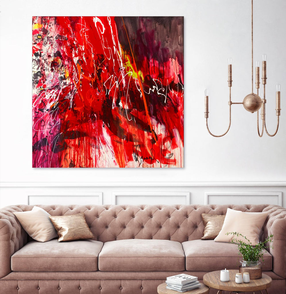 All that jazz by Doris Savard on GIANT ART - red abstract