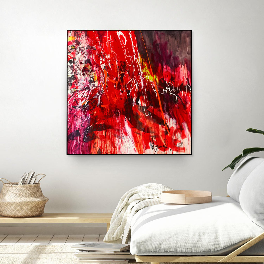 All that jazz by Doris Savard on GIANT ART - red abstract