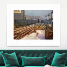 New York 1949 - 4 by Jean-François Dupuis on GIANT ART - beige city scene wagon