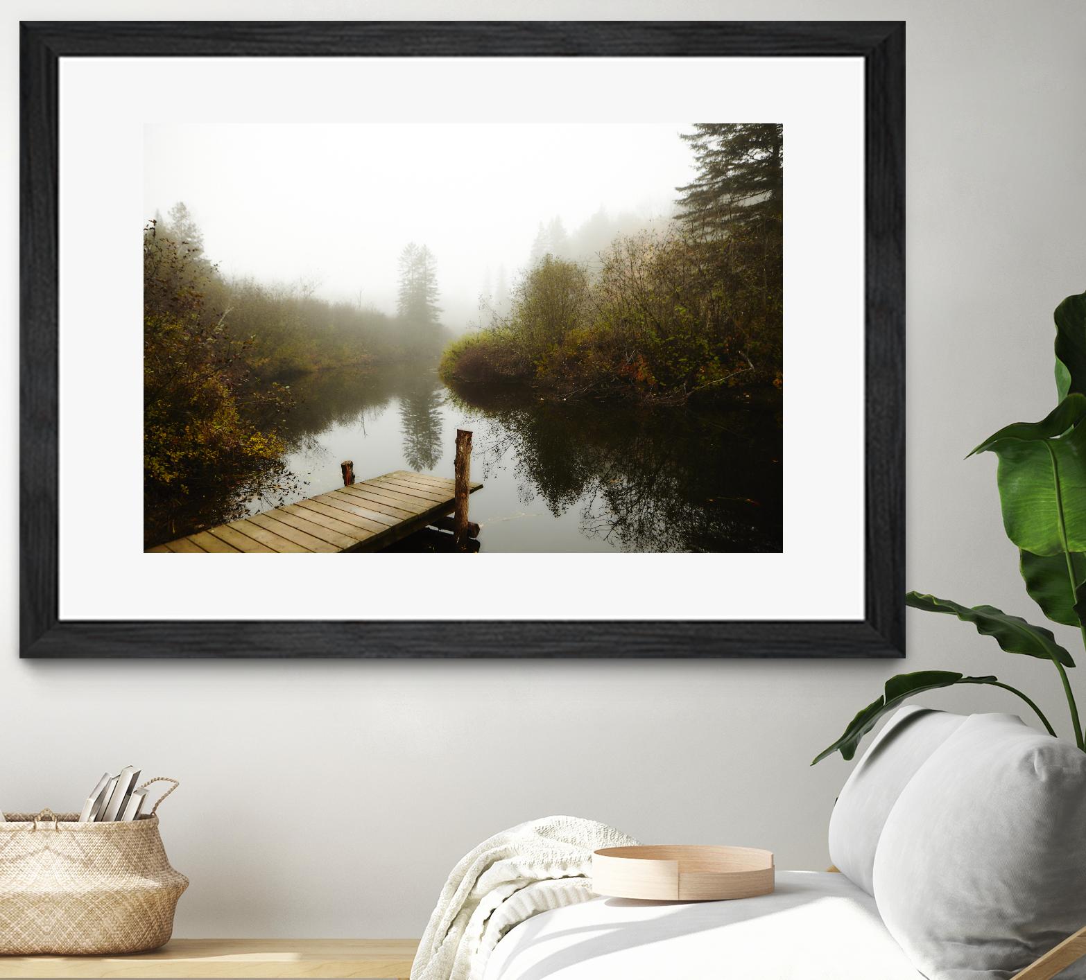 The River by Peter  Morneau on GIANT ART - green nature fall