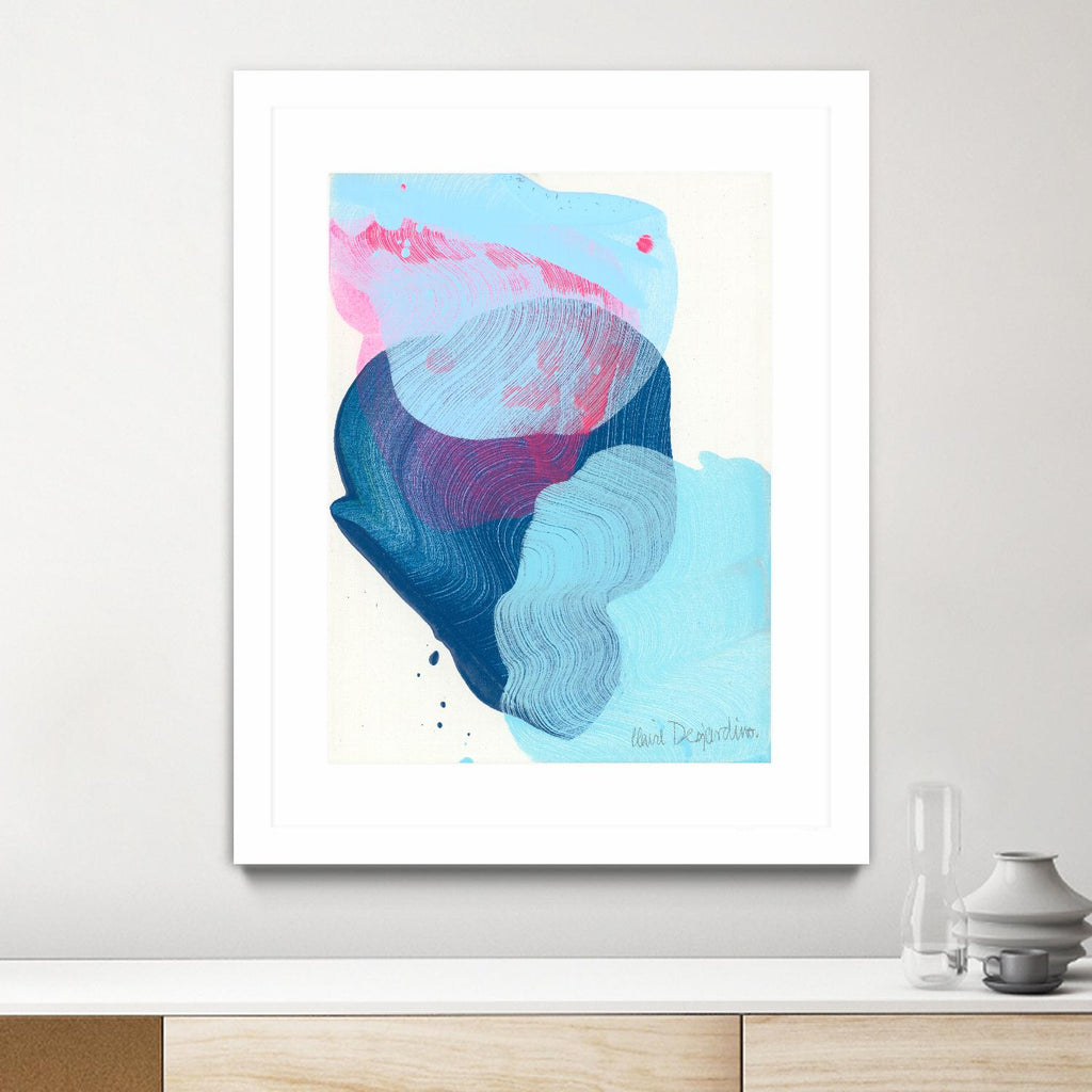 Along the shore 02 by Claire Desjardins on GIANT ART - pink abstract canadian