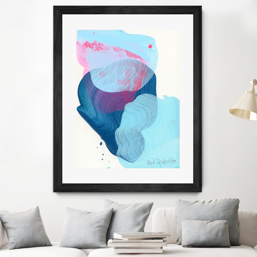 Along the shore 02 by Claire Desjardins on GIANT ART - pink abstract canadian
