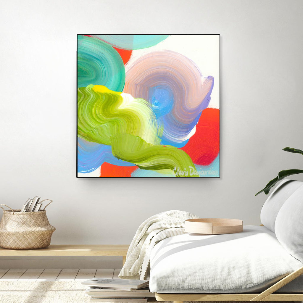 Vav 05 by Claire Desjardins on GIANT ART - pink abstract