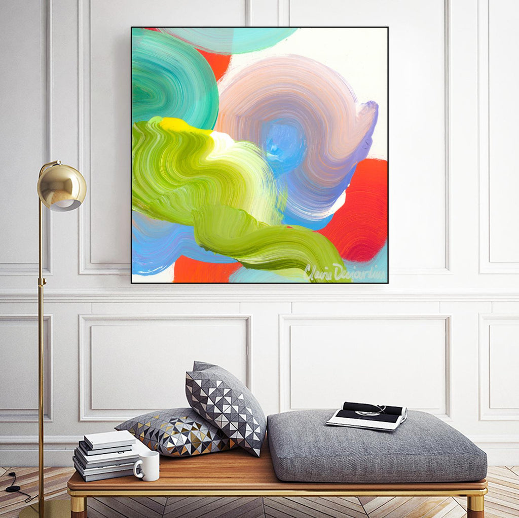 Vav 05 by Claire Desjardins on GIANT ART - pink abstract