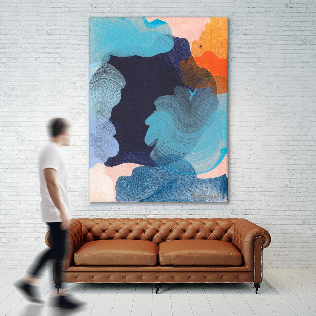 Thinking about it by Claire Desjardins on GIANT ART - blue abstract