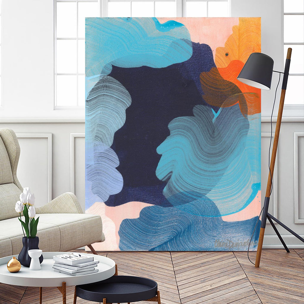 Thinking about it by Claire Desjardins on GIANT ART - blue abstract