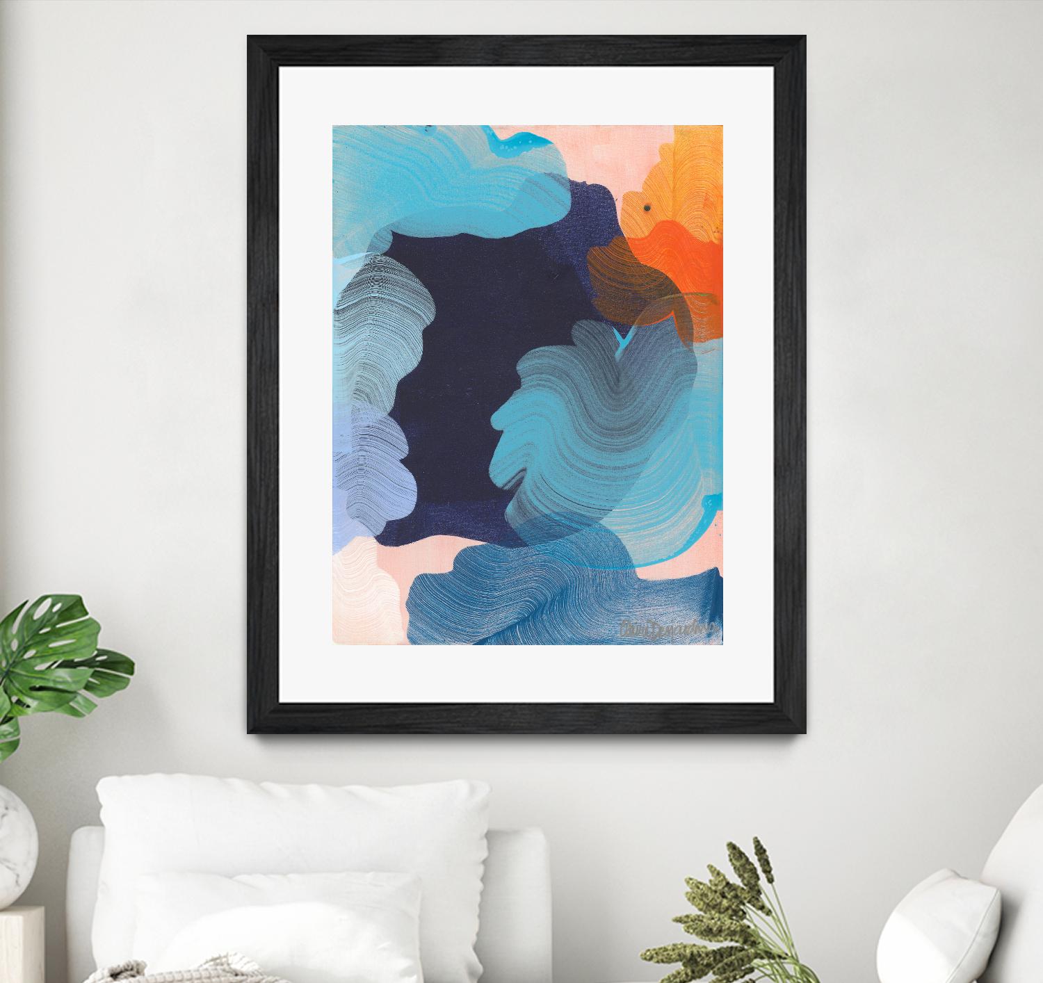 Thinking about it by Claire Desjardins on GIANT ART - orange abstract canadian