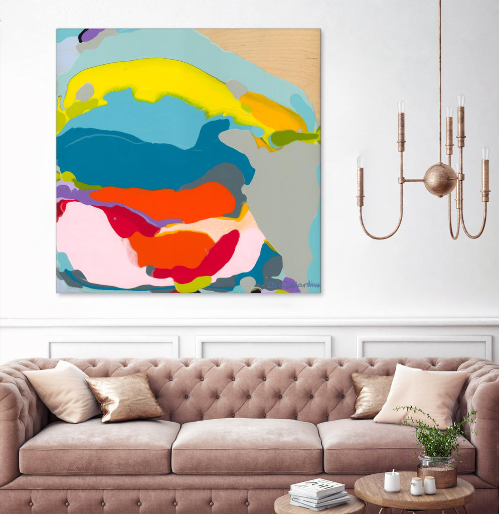 Free Falling by Claire Desjardins on GIANT ART - yellow abstract