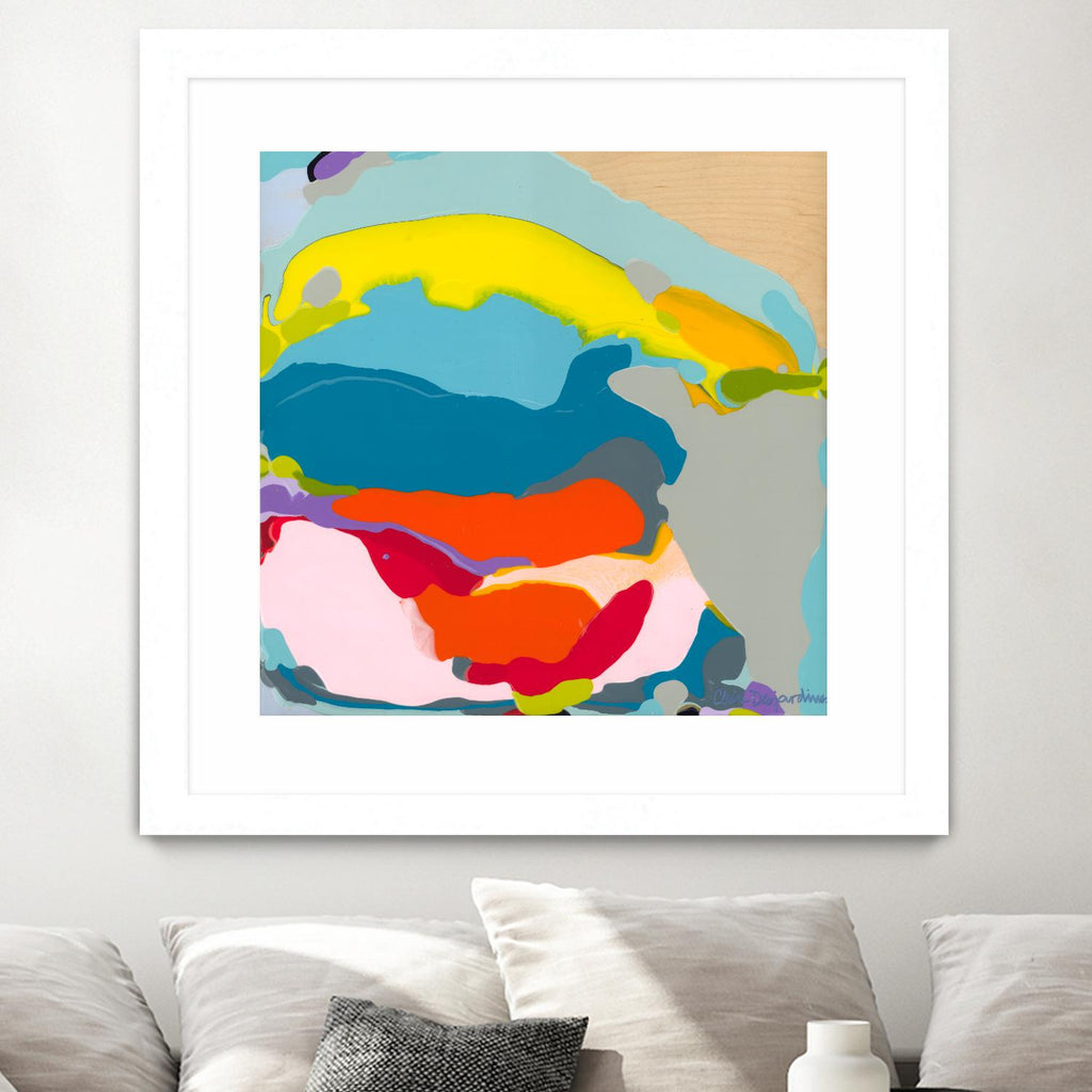 Free Falling by Claire Desjardins on GIANT ART - yellow abstract