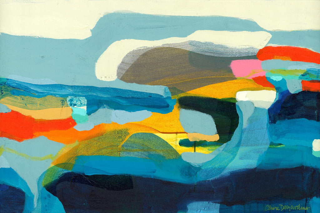 The Ebb and flow of seasons by Claire Desjardins on GIANT ART - yellow abstract