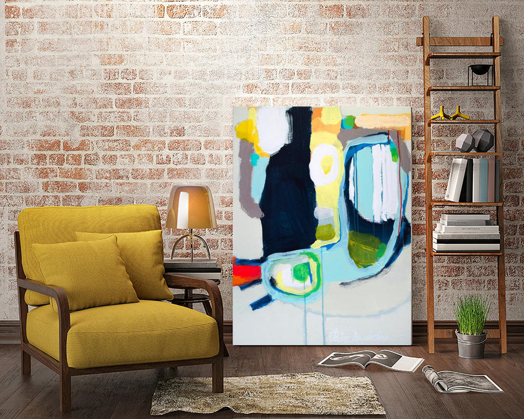 Old Tricks by Claire Desjardins on GIANT ART - yellow abstract