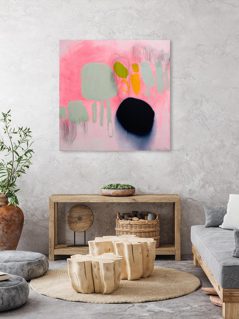 My safe and sound by Claire Desjardins on GIANT ART - pink abstract canadian