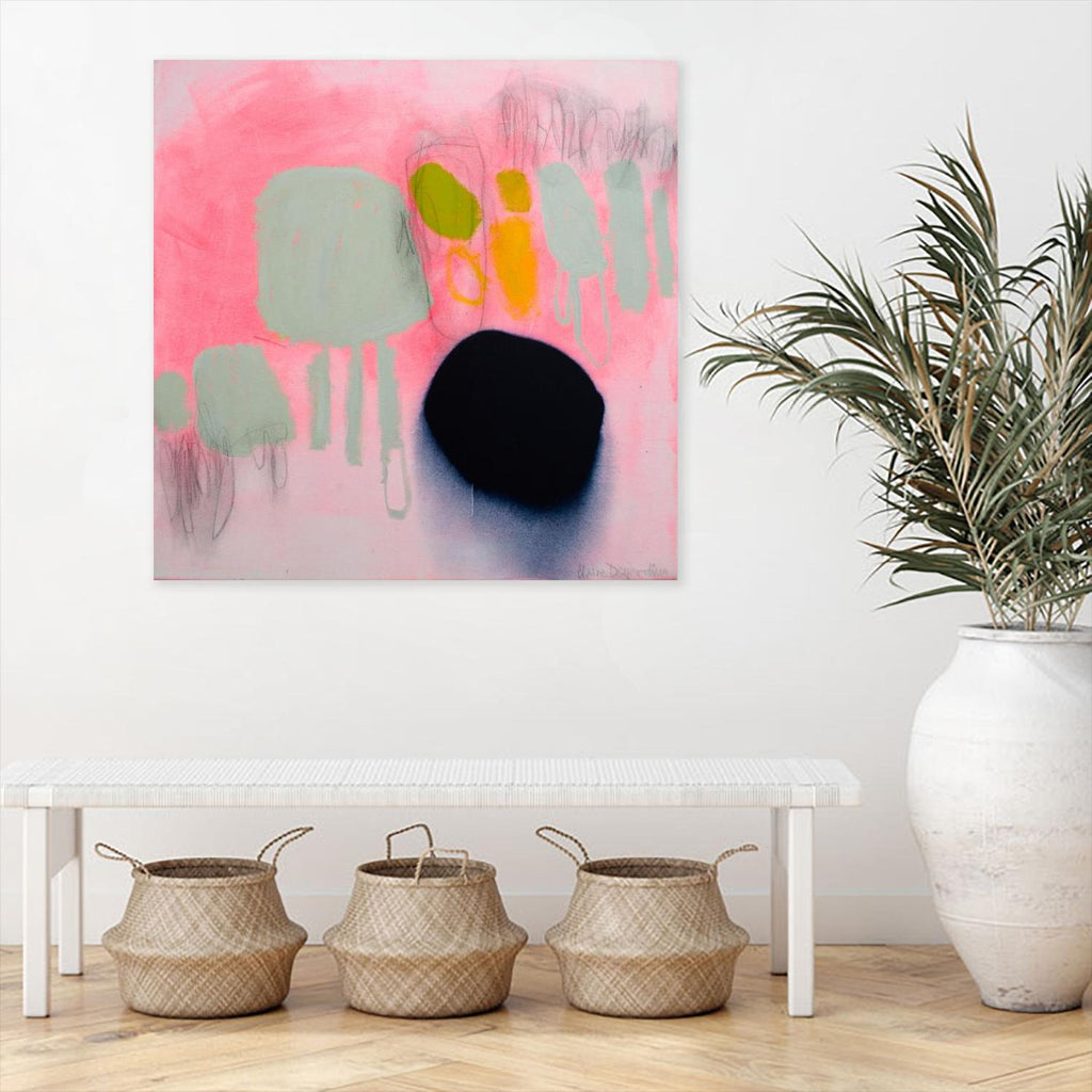 My safe and sound by Claire Desjardins on GIANT ART - pink abstract canadian
