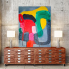 Wish It could be this Easy by Claire Desjardins on GIANT ART - pink abstract canadian