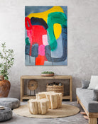 Wish It could be this Easy by Claire Desjardins on GIANT ART - pink abstract canadian