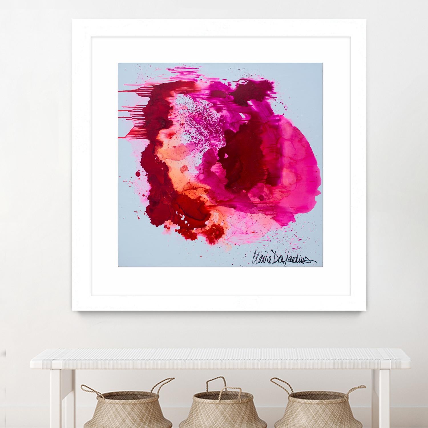 Stop A While by Claire Desjardins on GIANT ART - pink abstract