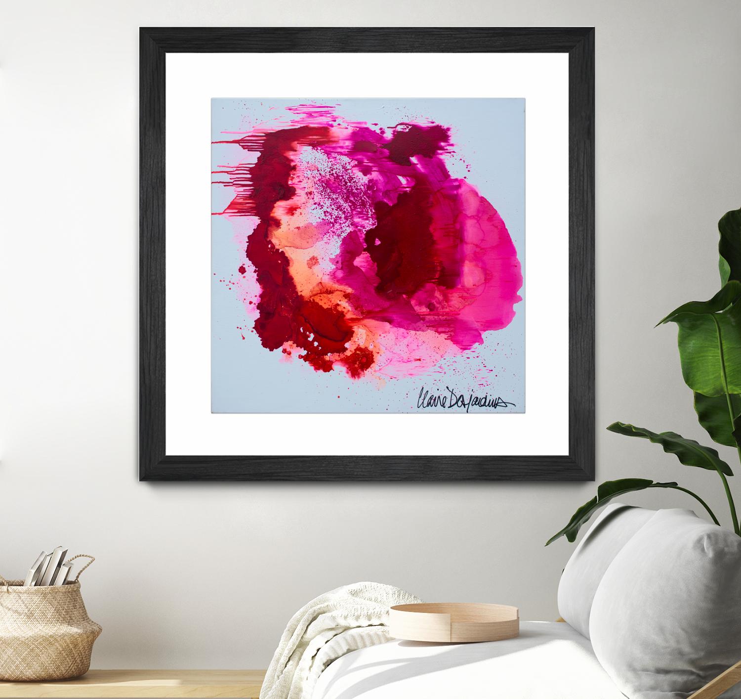 Stop A While by Claire Desjardins on GIANT ART - pink abstract