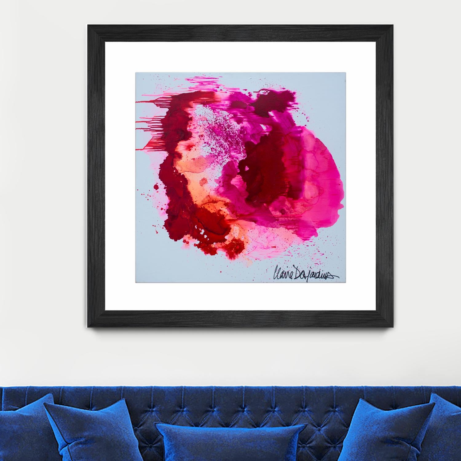 Stop A While by Claire Desjardins on GIANT ART - pink abstract