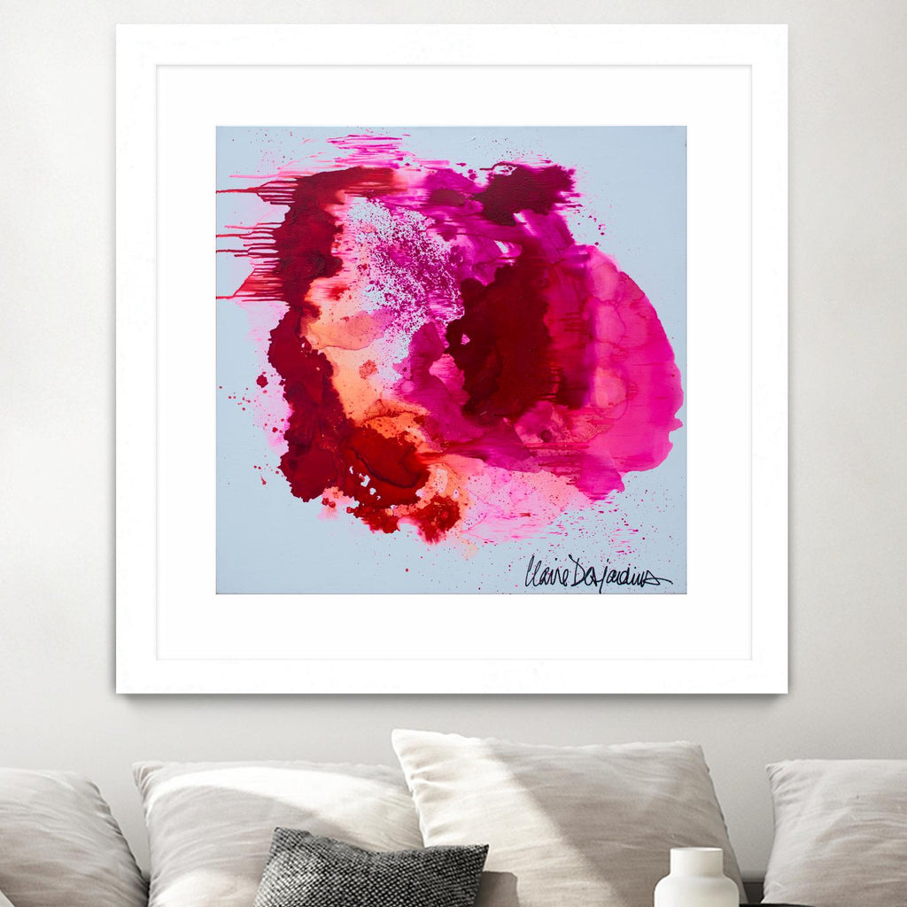 Stop A While by Claire Desjardins on GIANT ART - pink abstract