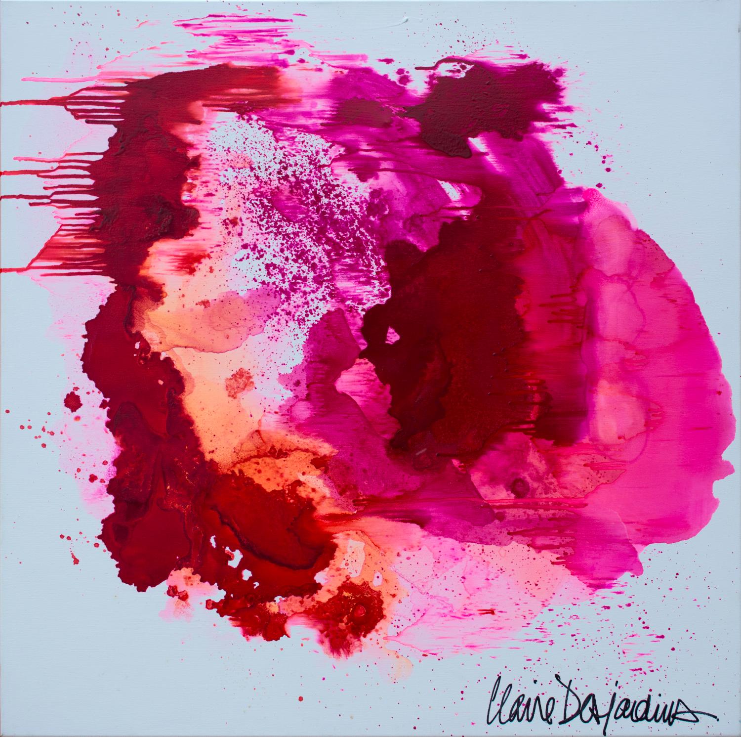 Stop A While by Claire Desjardins on GIANT ART - pink abstract