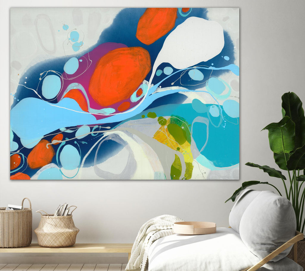 Girl Gone Wild by Claire Desjardins on GIANT ART - blue abstract