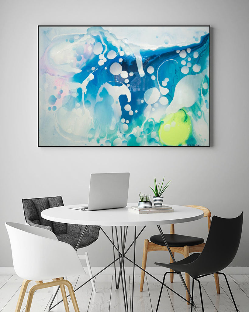 Create a Splash by Claire Desjardins on GIANT ART - yellow abstract