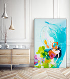 Beneath the Shiny Surface by Claire Desjardins on GIANT ART - green abstract