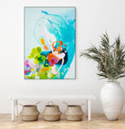 Beneath the Shiny Surface by Claire Desjardins on GIANT ART - green abstract